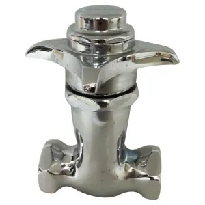 Commodity  Self-Closing Valve, Commercial-Grade, Cross Handle, Chrome, 55553