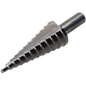 Greenlee 34403 Kwik Stepper 34403 Multi-Hole Step Drill Bit, 1/4 - 13/16 in Dia x 3-5/16 in OAL, 3/8 in, 12 1/8 in Step, 2