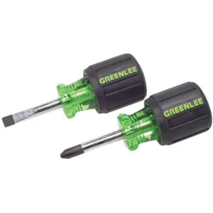 Greenlee 0153-04C Greenlee 2-Piece Stubby Screwdriver Set - 0153-04C