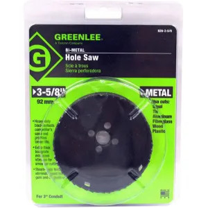 Greenlee 825-3-5/8 Greenlee 825-3-5/8 Variable Pitch Holesaw (3-5/8