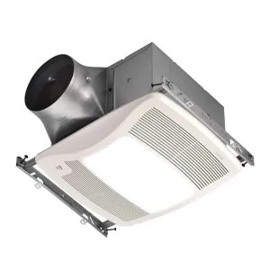 Broan ZN110HL Broan-NuTone Ultra Green ZB Series Multi-Speed Humidity Sensing Bathroom Exhaust Fan with LED Light, 110 CFM - ZN110HL