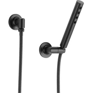 Brizo 88875-BL Brizo Odin Single-Function Wall-Mount Hand Shower with H2Okinetic, Stretchable Hose 1.75 GPM, Matte Black - 88875-BL