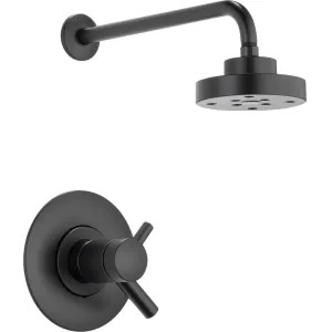 Brizo T60275-BL Brizo Odin TempAssure Thermostatic Shower Faucet with Single Function Showerhead, 1.75 GPM, Matte Black - T60275-BL