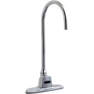 Delta 1500T3380 Delta 1500T3380 TECK Electronic Deckmount Faucet, Hardwire, R5 Gooseneck, Laminar 0.5 gpm, Base Model