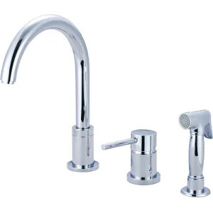 Pioneer 2MT331 Pioneer Motegi Single-Handle Kitchen Faucet w/ Side Spray, 3 Hole, Chrome - 2MT331