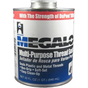 Oatey  Hercules Megaloc Multi-Purpose Thread Sealant, Quart