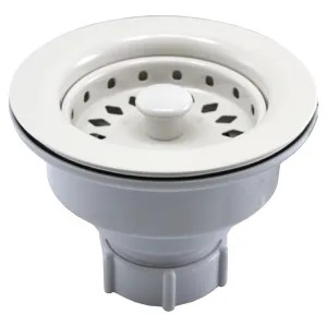 Jones Stephens B02001 Jones Stephens B02001 Polar White Sink Basket Strainer