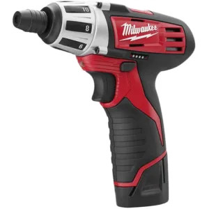 Milwaukee 2401-22 Milwaukee 2401-22 Compact Cordless Screwdriver Kit, 12 V, Li-Ion, 1/4 in, 0 - 500 rpm