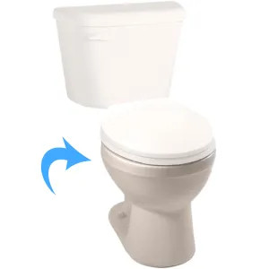 Crane 3352208 Crane 3352 Bone Round Toilet Bowl, Bowl Only