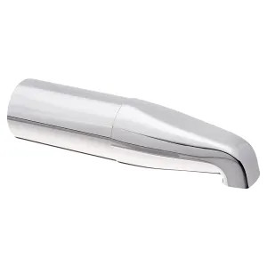 Jones Stephens D01029 Jones Stephens 10-inch Extended Wall Mounted Chrome Tub Spout with Nose Connection, Two-Piece, 1/2-inch FIP, Zamak - D01-029