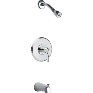 Chicago Faucet 1905-TKCP Chicago Faucets 1905-TKCP Tub and Shower Trim Kit with Shower Head and Diverter Tub Spout