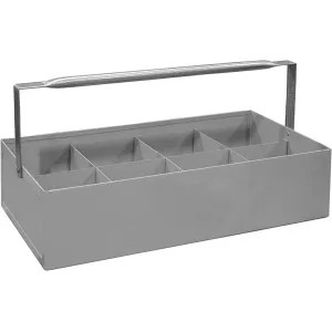 Commodity Jones Stephens N70500 Metal Tote Tray with Stationary Dividers