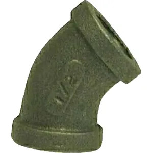 Commodity Black Iron 45-Degree Elbow, 1/4