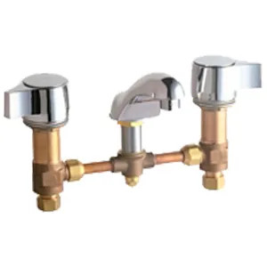 Chicago Faucet 404-V636ABCP Chicago Faucets 404-V636ABCP Concealed Hot and Cold Water Metering Sink Faucet