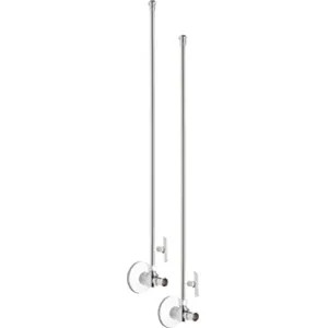 Chicago Faucet STB-21-12-PR-AB Chicago Faucets STB-21-12-PR-AB Angle Stop Ball Valve with Supply Tube and Loose Key Handle (Pair)