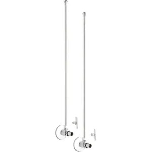 Chicago Faucet STC-21-12-PR-AB Chicago Faucets STC-21-12-PR-AB Angle Stop Compression Valve with Supply Tube and Loose Key Handle (Pair)