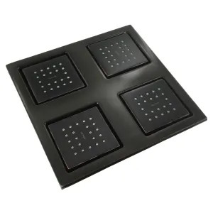 Kohler 98740-2BZ Kohler Watertile 9-7/8in Ceiling-Mount Rain Shower Head with Four 22-Nozzle Sprayheads, 2.4 GPM, MasterClean, Oil Rubbed Bronze - K-98740-2BZ