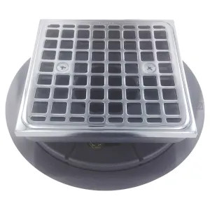 Kohler 9136-CP Kohler K-9136-CP Square Tile-In Shower Drain, Polished Chrome