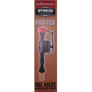 Fluidmaster PRO45B Fluidmaster Pro45B Fill Valve Brass Shank Anti-Siphon