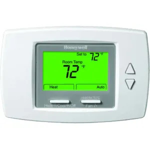Honeywell TB8575A1000 Honeywell SuitePRO for 120 or 240V, 3-Speed Fan Coil Thermostat with 2 or 4 Pipe Manual or Auto, Heat or Cool Changeover, Premier White - TB6575A1000