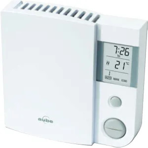 Honeywell TH106 Honeywell Line-Voltage 7-Day Programmable Early Start Function 1 Heat Thermostat, White - TH106