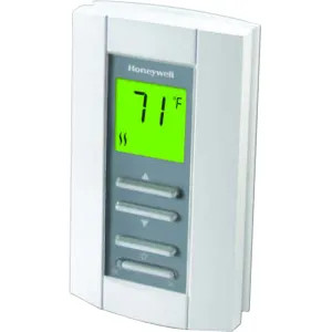 Honeywell TL7235A1003 Honeywell Vertical, 208v, 240v, Line Voltage, 1 Heat, Non-Programmable Digital Thermostat - TL7235A1003