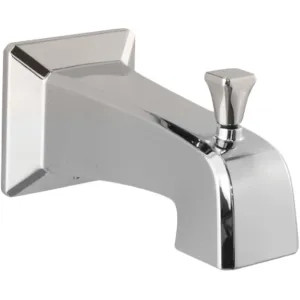 Pfister 920-101D Pfister Park Avenue Wall Mounted Polished Nickel Tub Spout with Pull-Up Diverter, Metal, Quick Connect - 920-101D