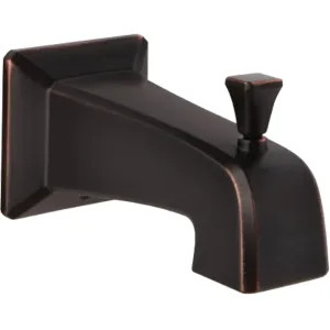 Pfister 920-101Y Pfister Park Avenue Wall Mounted Tuscan Bronze Tub Spout with Pull-Up Diverter, Metal, Quick Connect - 920-101Y
