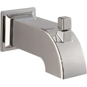 Pfister 920-102A Pfister Traditional 6-inch Wall Mounted Polished Chrome Tub Spout with Pull-Up Diverter, Metal, 1/2-inch Connection Size - 920-102A