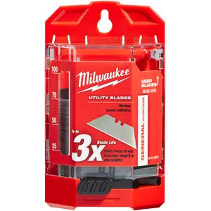 Milwaukee 48-22-1975 Milwaukee 48-22-1975 75 PC General Purpose Utility Blades w/ Dispenser
