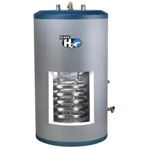 Dunkirk H2OI115EDK Dunkirk H2O Electric Backup Single Coil Indirect Water Heater with 115 Gallon Capacity and 180 Output in Stainless Steel - H2OI115EDK