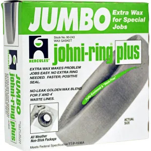 Hercules 90243 Johni Ring Jumbo Wax Ring with Plastic Horn