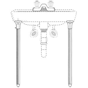 Pasco 1250 Pasco 1250 Lavatory Legs, Chrome, 30
