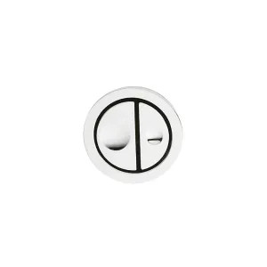 Geberit 115.999.21.1 Geberit 115.999.21.1 Chrome Dual Flush Half-Moon Actuator Panel