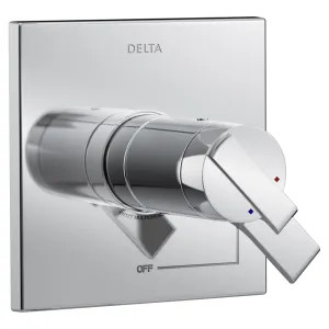 Delta T17T067 Delta Ara TempAssure 17T Series Two-Handle Valve Trim, Lever Handles, Polished Chrome - T17T067