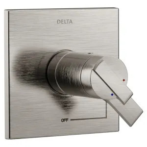 Delta T17T067-SS Delta Ara TempAssure 17T Series Two-Handle Valve Trim, Lever Handles, Stainless Steel - T17T067-SS
