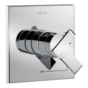 Delta T17067 Delta Ara Monitor 17 Series Two-Handle Valve Trim, Lever Handles, Polished Chrome - T17067