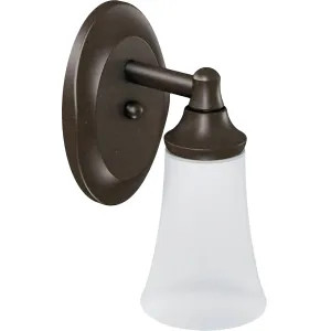 Moen YB2861ORB Moen YB2861ORB Eva Oil-Rubbed Bronze One-Globe Bath Light Fixture