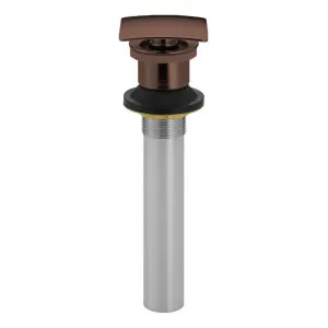 Delta 72174-RB Delta 72174-RB Venetian Bronze Push Pop-Up Drain Less Overflow