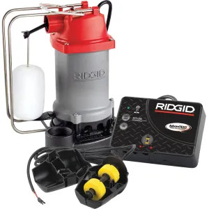 Ridgid 47333 Ridgid RS50AT 1/2 HP Submersible Sump Pump System with AdvanTEXT, 1/2