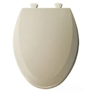 Bemis 1500EC-006 Bemis Elongated Wood Toilet Seat with Cover, Closed Front - Bone (1500EC-006)