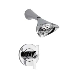 Brizo T60250-PC Brizo Sotria TempAssure Thermostatic Two-Handle Shower Faucet with H2Okinetic Rain Showerhead, 1.75 GPM, Lever Handles, Polished Chrome - T60250-PC