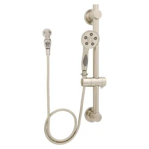 Speakman VS-3414-BN Speakman Caspian 3-Function Anystream Hand Shower with 24in Slide Bar and 60in Metal Hose, 2.5 GPM, ADA, Brushed Nickel - VS-3414-BN