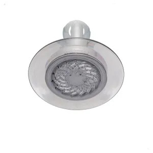 Speakman S-4002-E15 Speakman Reaction 5.5in Single-Function Shower Head with 35 Sprays, Round, 1.5 GPM, TempoFlo Technology, Grey/Chrome - S-4002-E15
