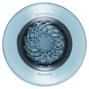 Speakman S-4000 Speakman Reaction 5-1/2in Single-Spray Function Shower Head with 35 Sprays, Round, WaterSense, 2.5 GPM, Dusk Blue/Chrome - S-4000