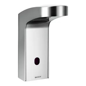 Moen 8551AC Moen 8551AC M-Power Electronic Modern Hands-Free Sensor Lavatory Faucet w/ AC Adapter, Non-Mixing, Chrome