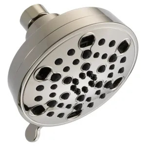 Delta 52638-PN20-PK Delta Contemporary H2Okinetic 5-Setting Shower Head, 2.0 GPM, Touch-Clean Nozzles, Water-Efficient, Round, Brilliance Polished Nickel - 52638-PN20-PK
