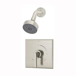 Symmons 3601-STN-TRM Symmons Duro Single-Function Shower Faucet, Trim Only, Metal Lever Handle, 2 GPM, Satin Nickel - 3601-STN-TRM