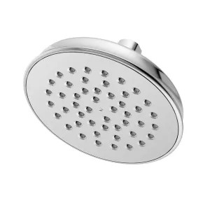 Symmons 512SH-1.5 Symmons Winslet Single-Spray Function Shower Head, 6in Diameter Spray Head, 1.5 GPM, 1/2 - 14in NPT Connection, Chrome - 512SH-1.5