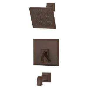 Symmons S-4202-ORB-TRM Symmons Oxford Tub/Shower Faucet with Integral Diverter Control, Metal Lever Handle, Non-Diverter Tub Spout, 2 GPM, Oil Rubbed Bronze - S-4202-ORB-TRM